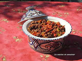 recette Tajine de viande hachée aux épices