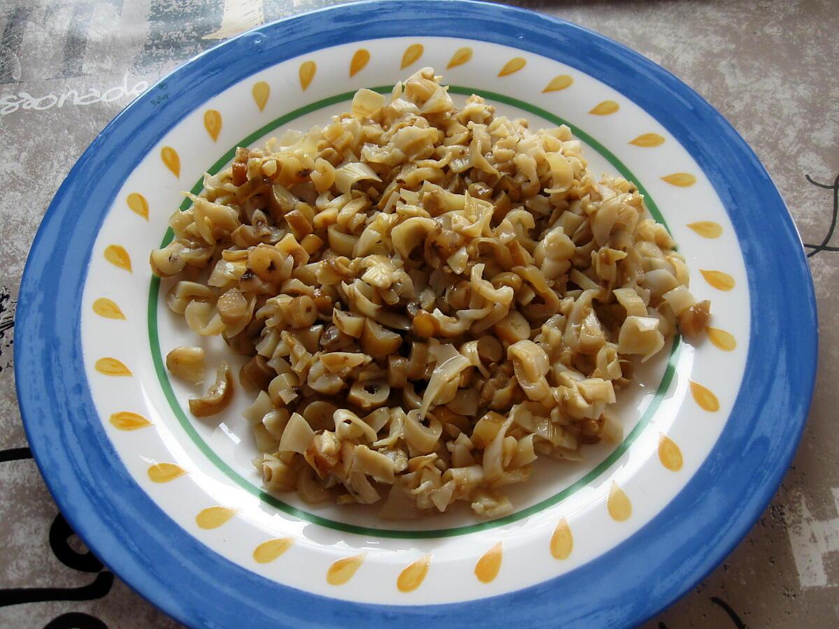 recette Tartines de couteaux de Camaret