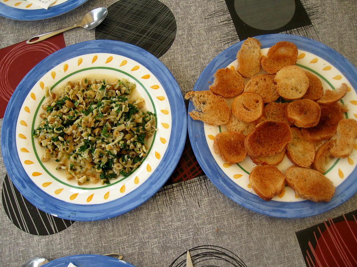 recette Tartines de couteaux de Camaret