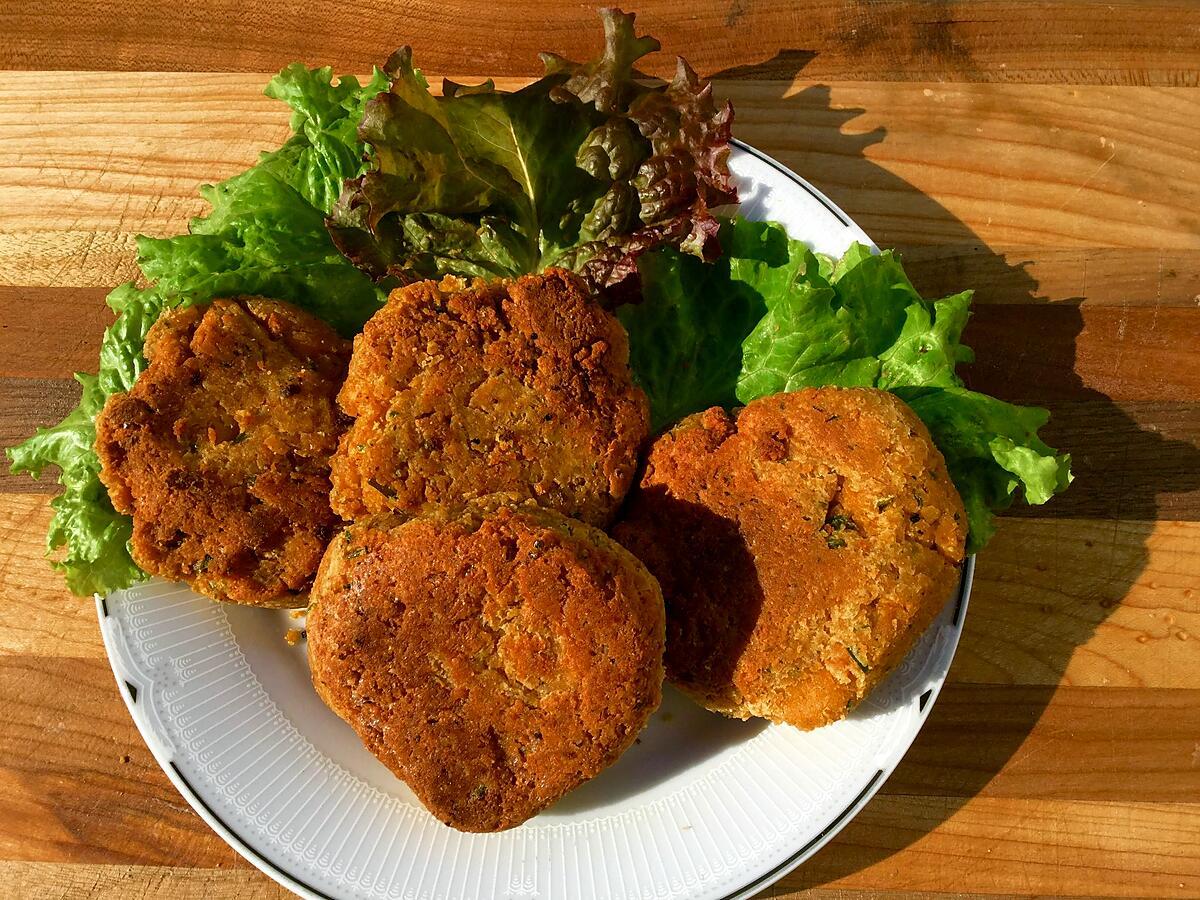 recette Croquettes de tofu et pois chiches santé