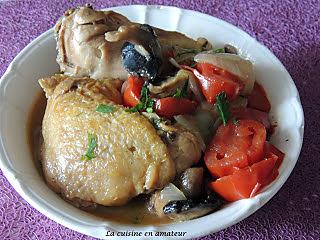 recette Poulet façon marengo