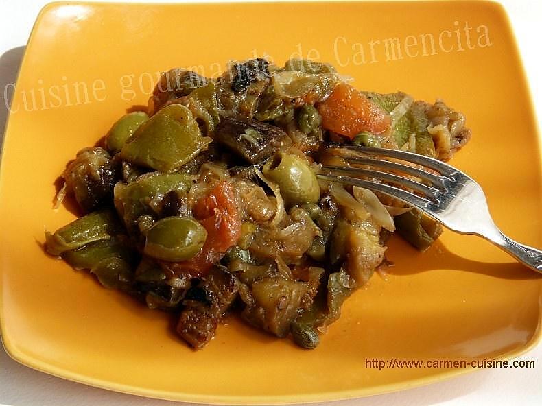 recette Caponata d'aubergines