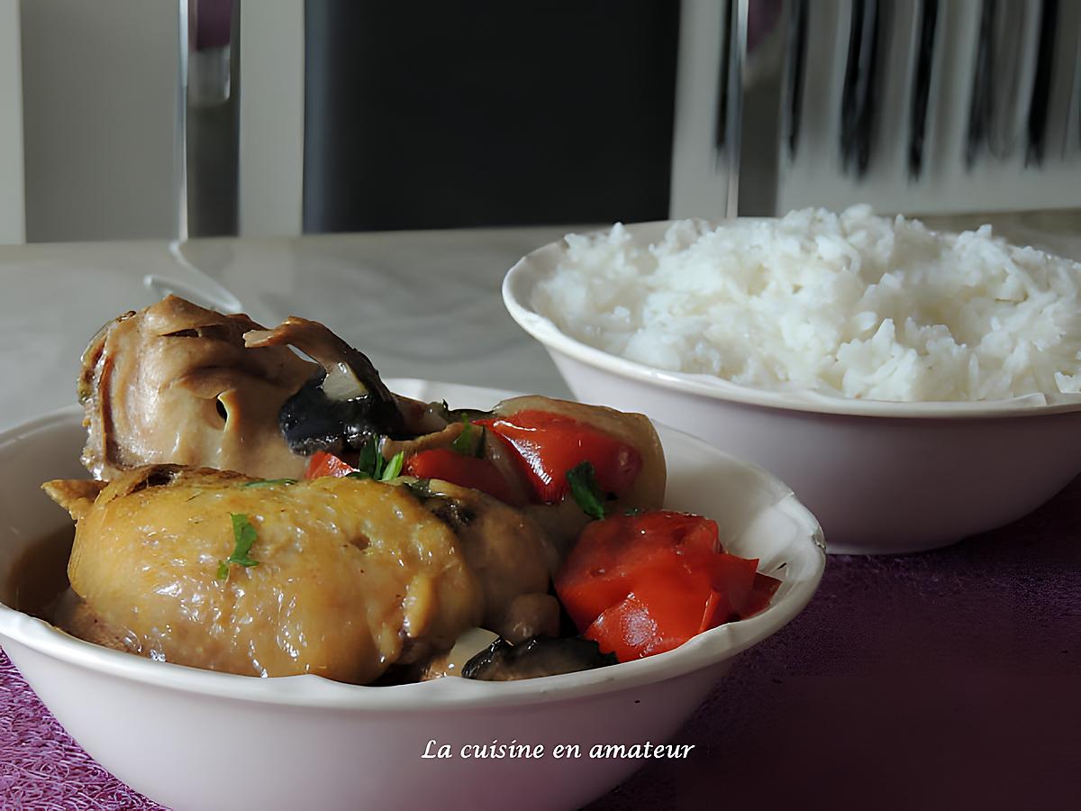 recette Poulet façon marengo