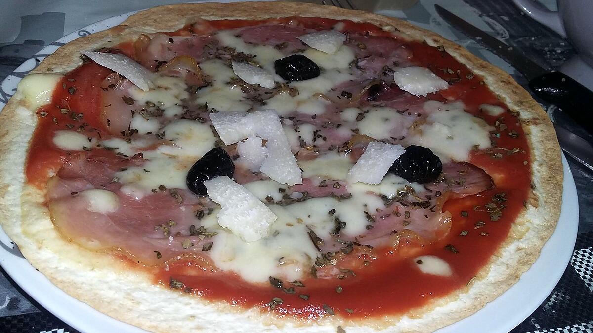 recette Pizza wrap a l'italienne