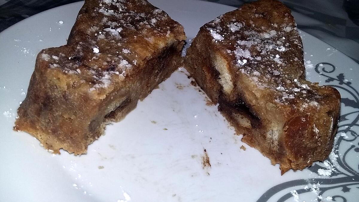 recette Pudding de pain au chocolat