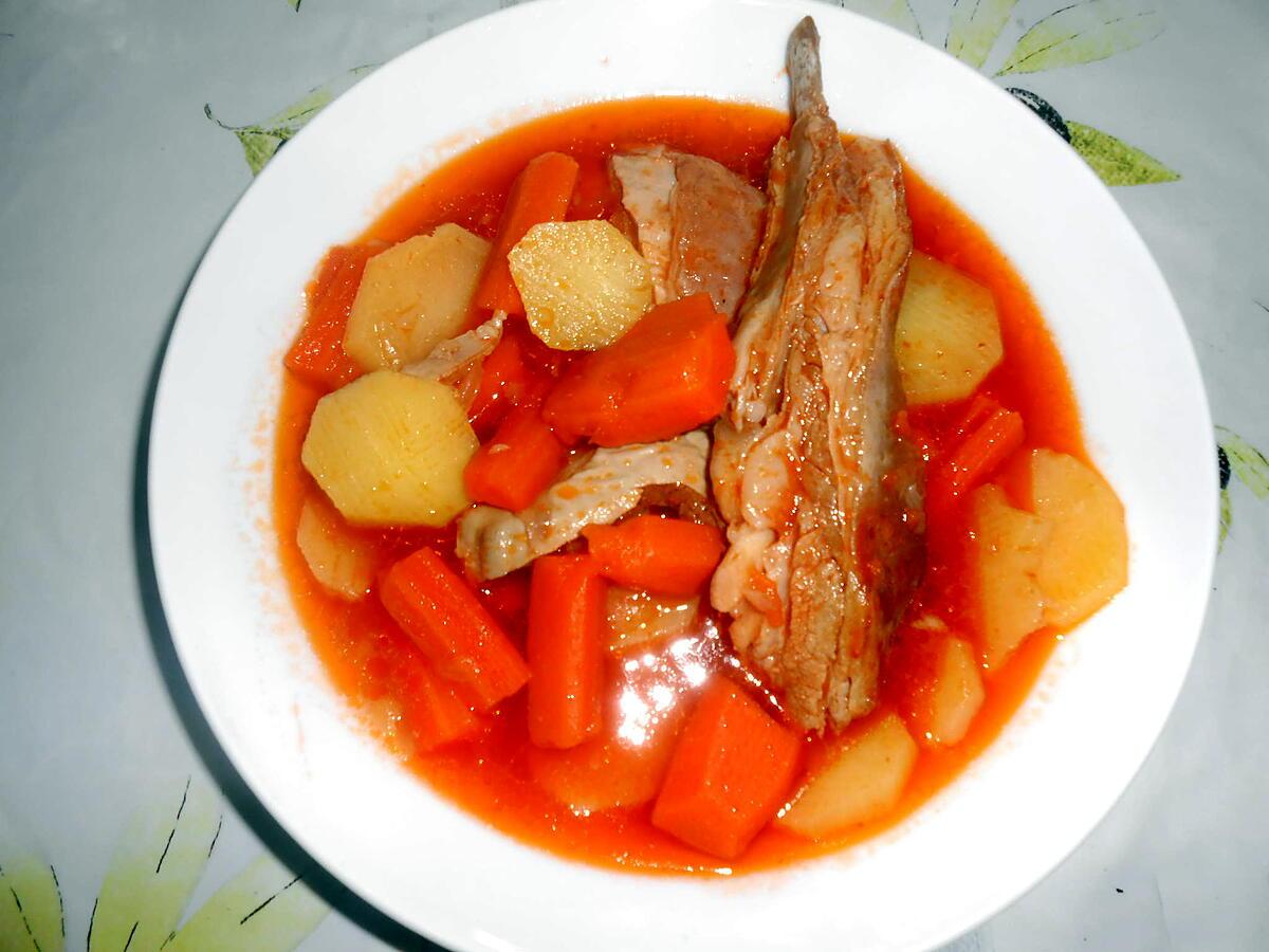 recette SOUPE D'AGNEAU CAROTTES POMMES DE TERRE