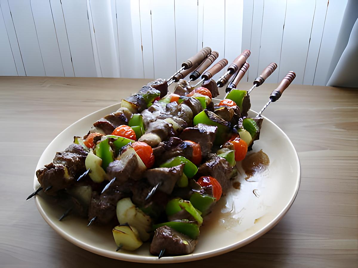 recette brochettes de boeuf