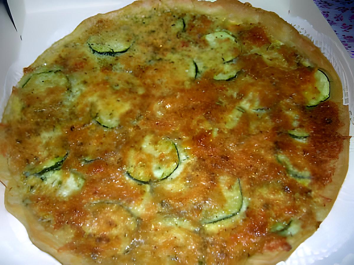 recette Quiche courgette et fromage de chévre