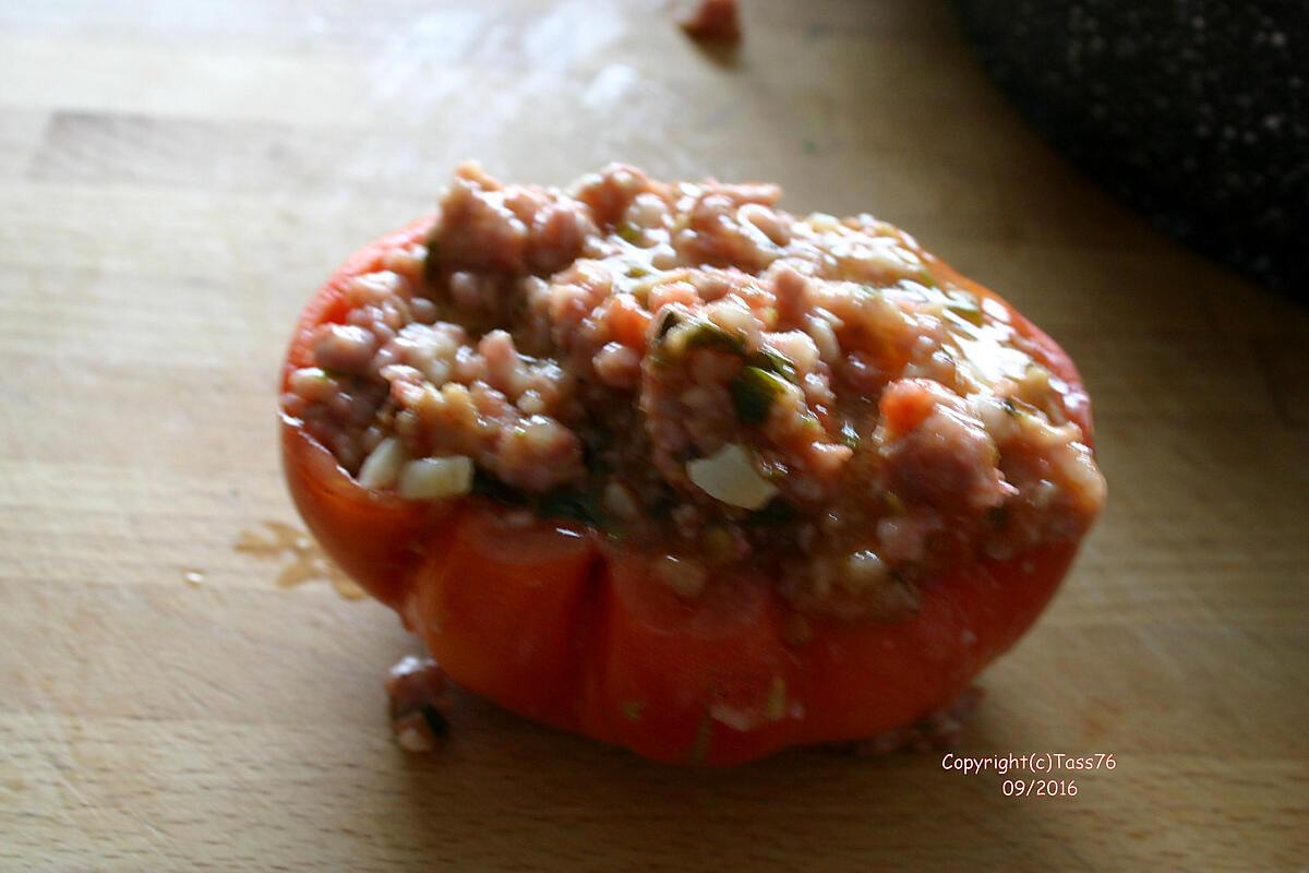 recette Tomates du Jardin Farcies (Recette Rouvillaise de Mémé Henriette)