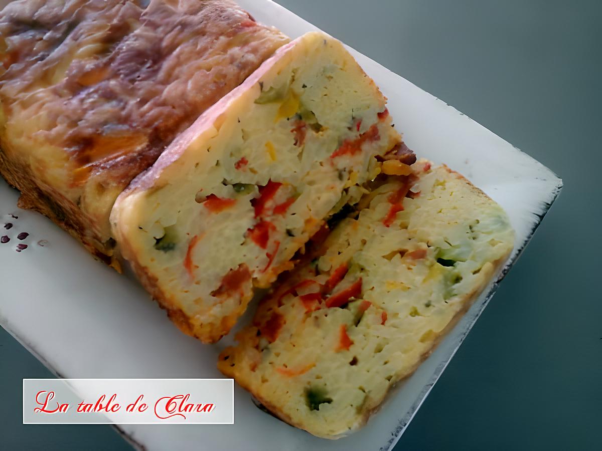 recette Terrine de riz aux poivrons et chorizo