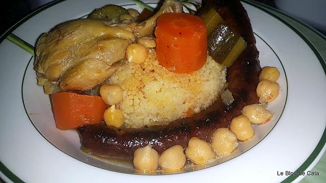 recette Couscous poulet merguez rapide