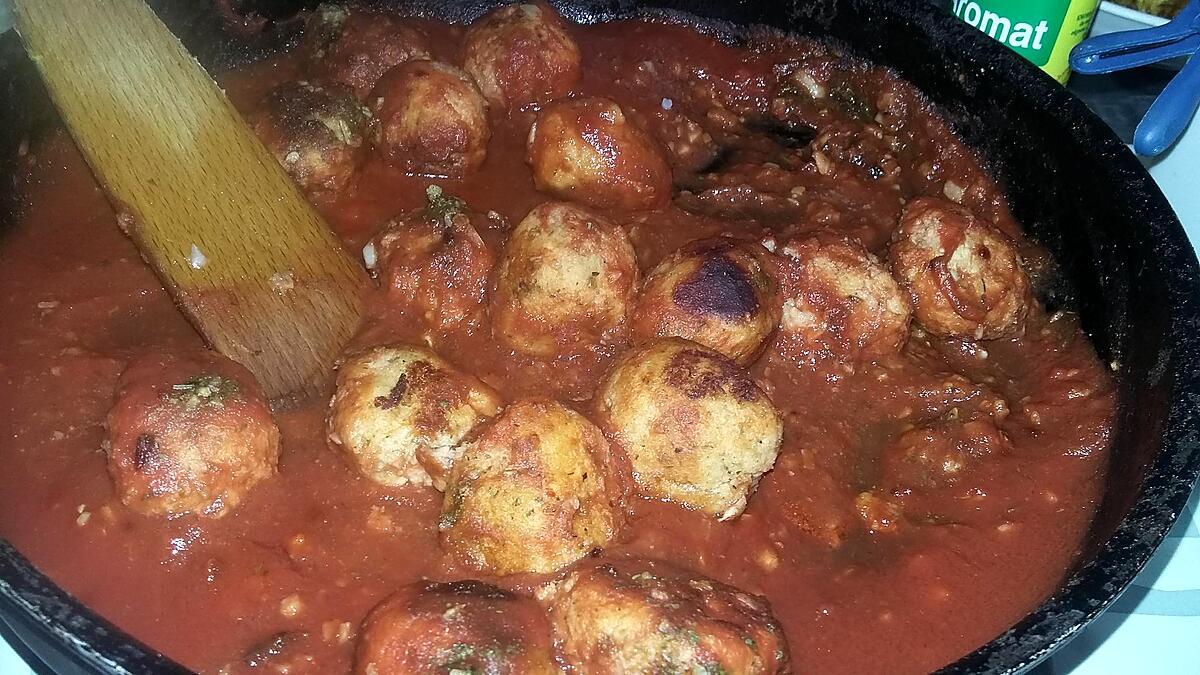 recette Boulettes de dorade a la sauce tomate