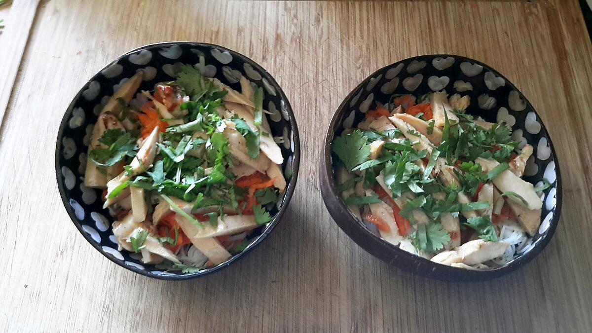 recette Salade chinoise et sa vinaigrette sucrée