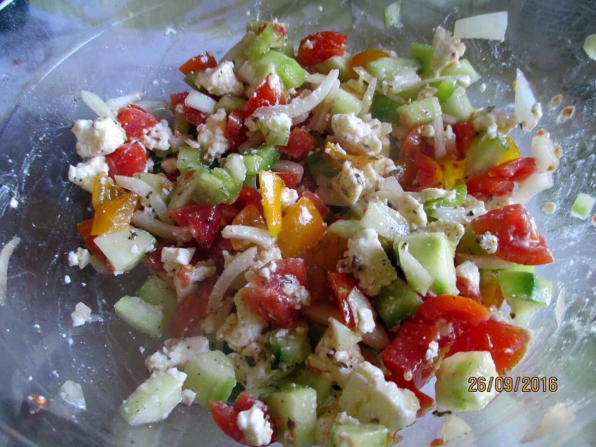 recette Rouleau de salade grecque