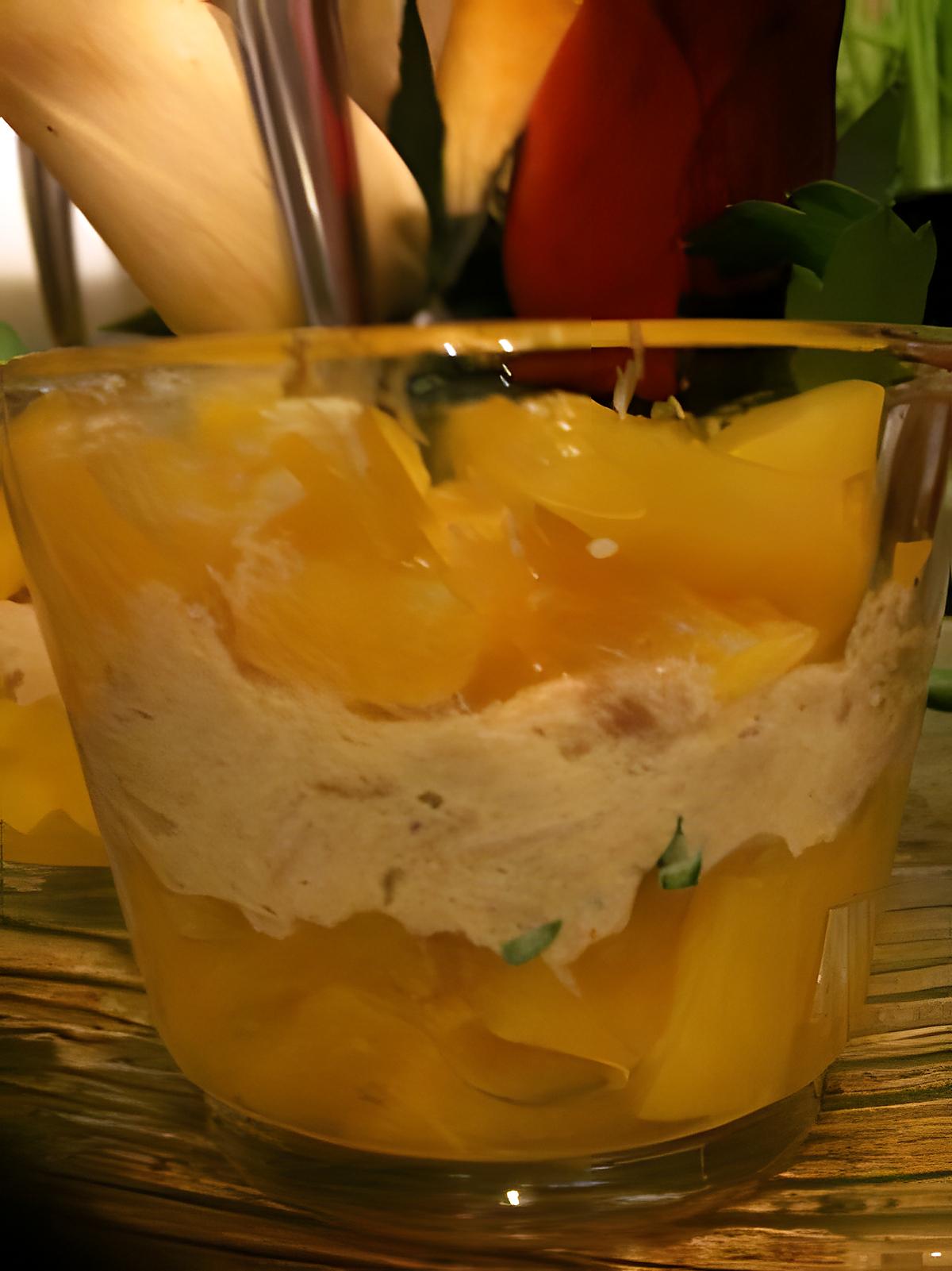 recette VERRINE  DE  PECHE  AU  THON