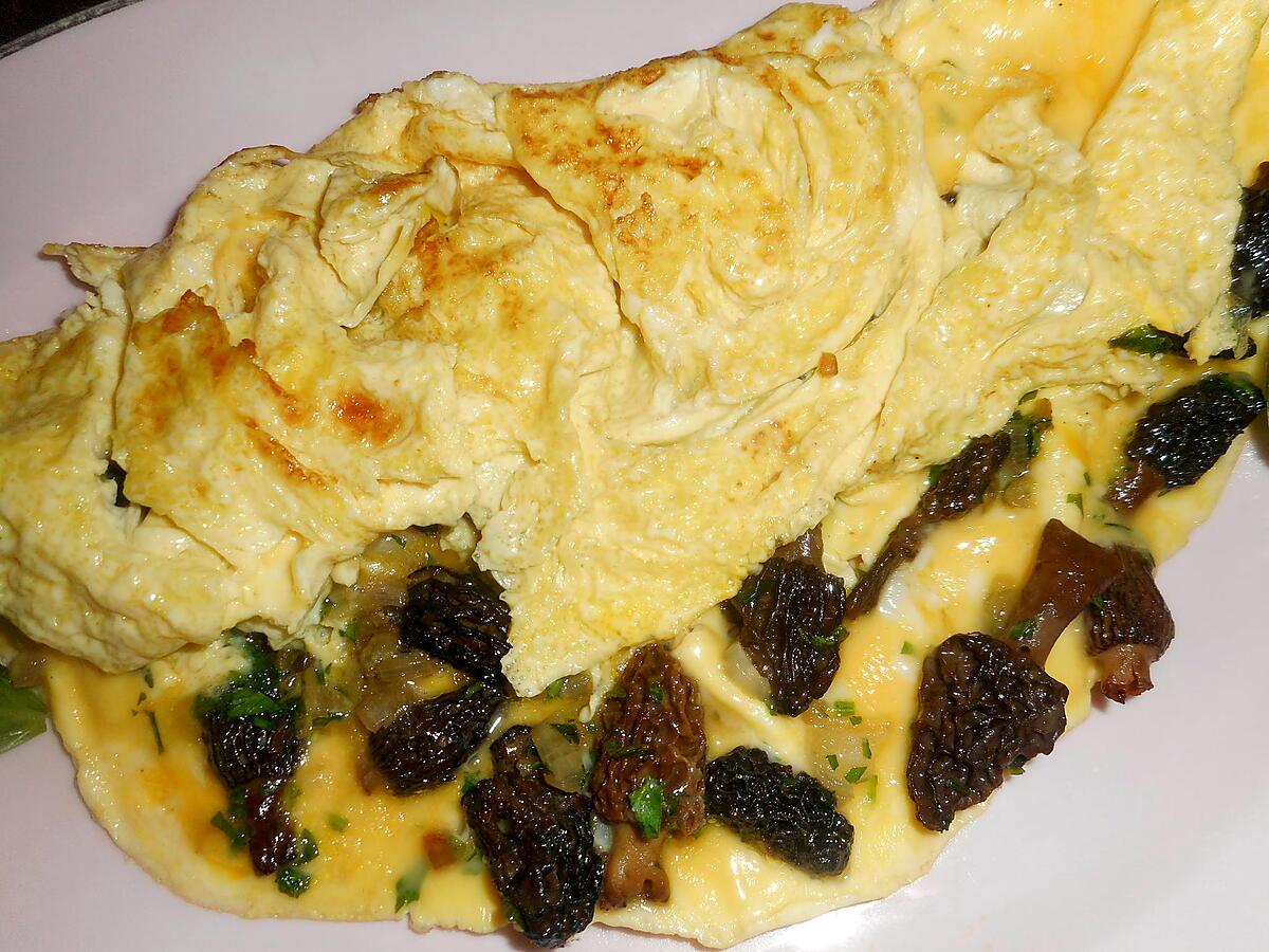 recette Omelette aux morilles