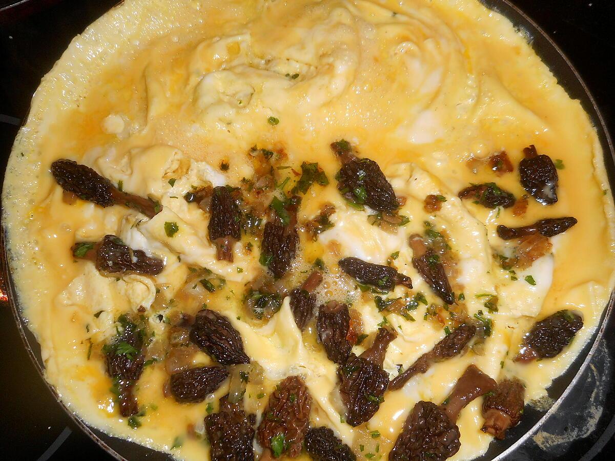 recette Omelette aux morilles