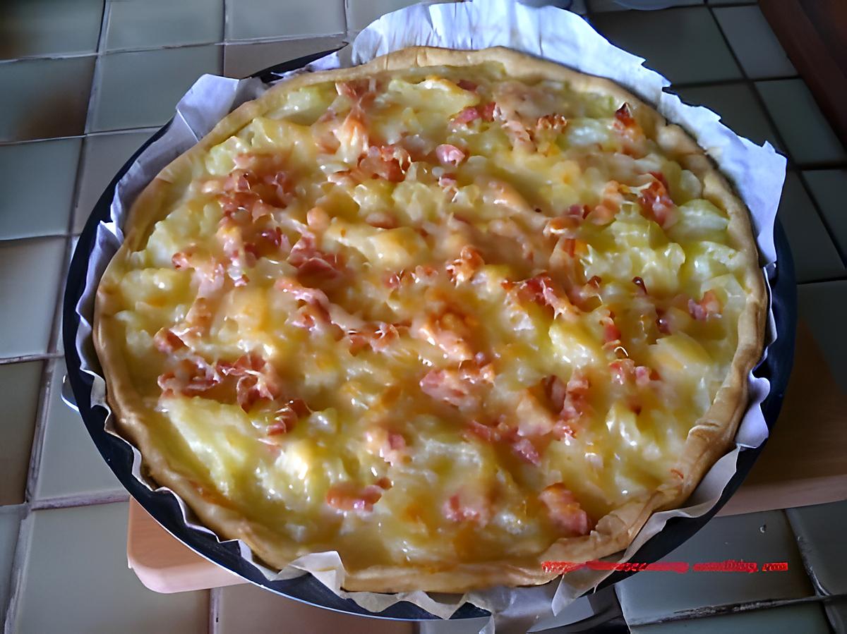 recette Tarte bonne franquette aux lardons