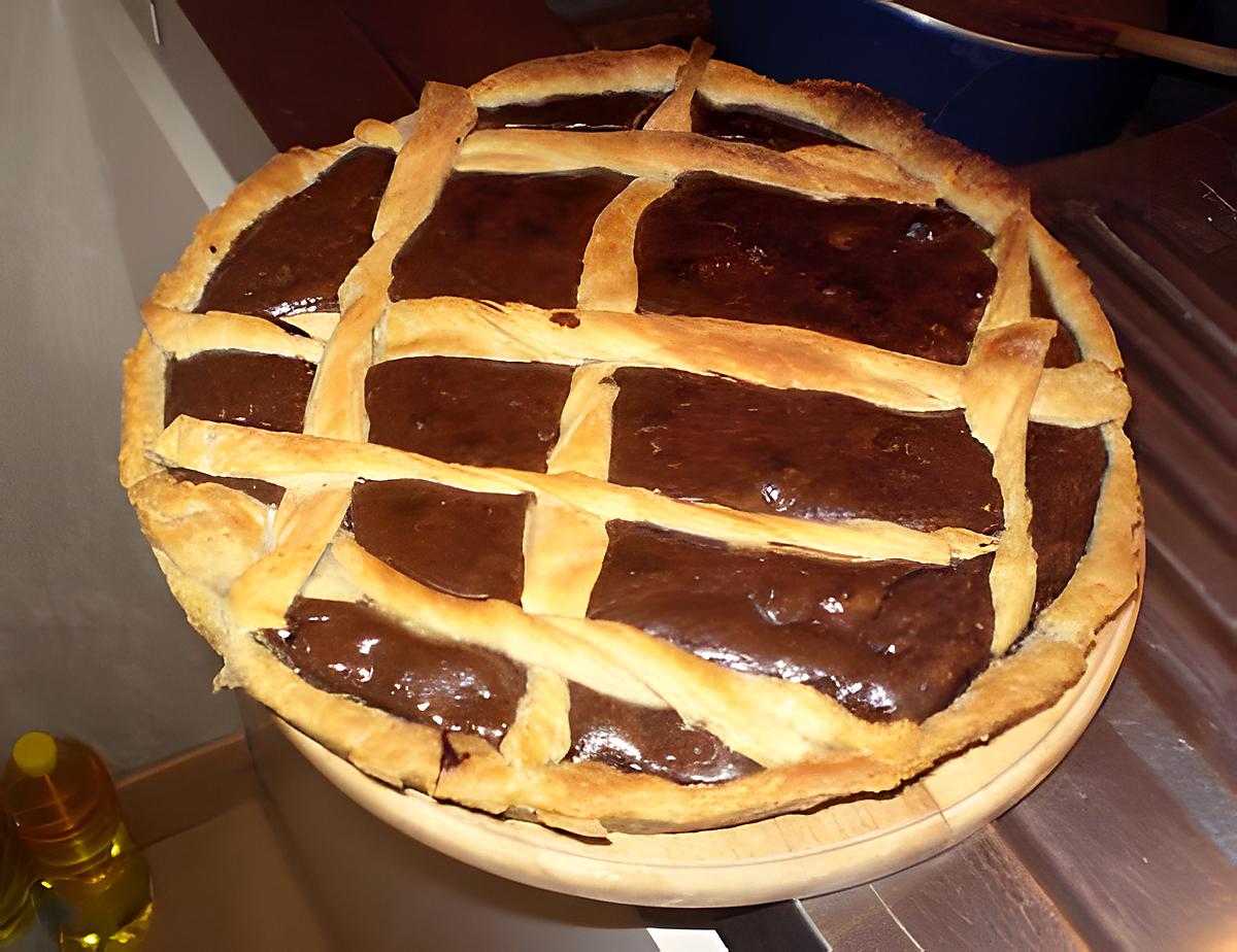 recette Tarte au chocolat et au noix