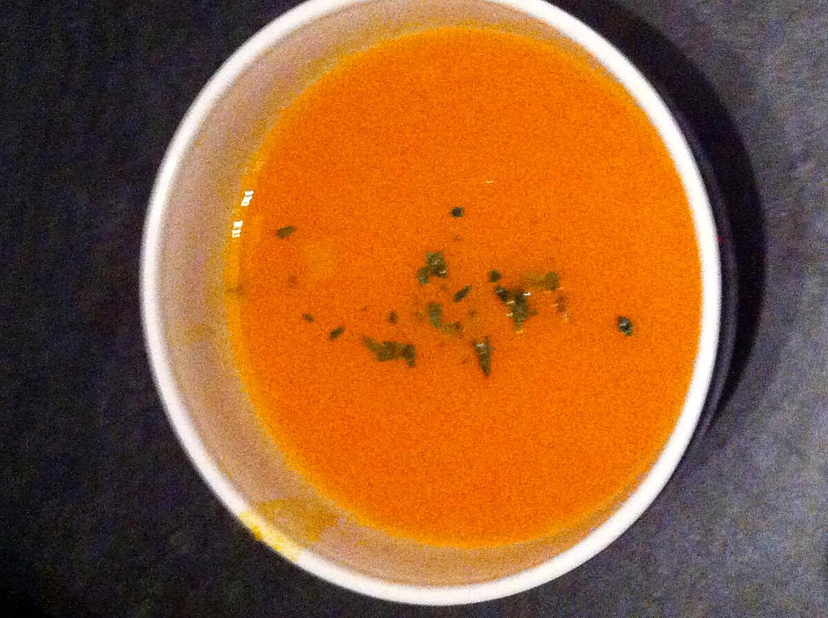 recette Velouté de courge musquée au cumin