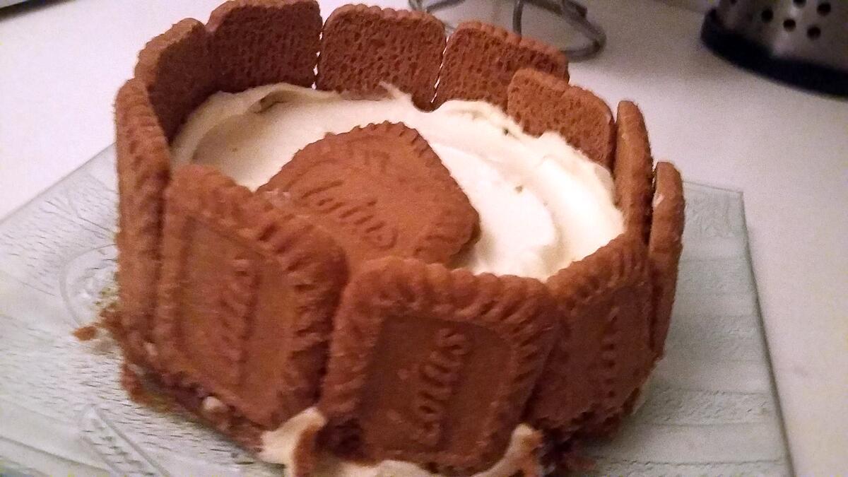 recette Charlotte au spéculoos