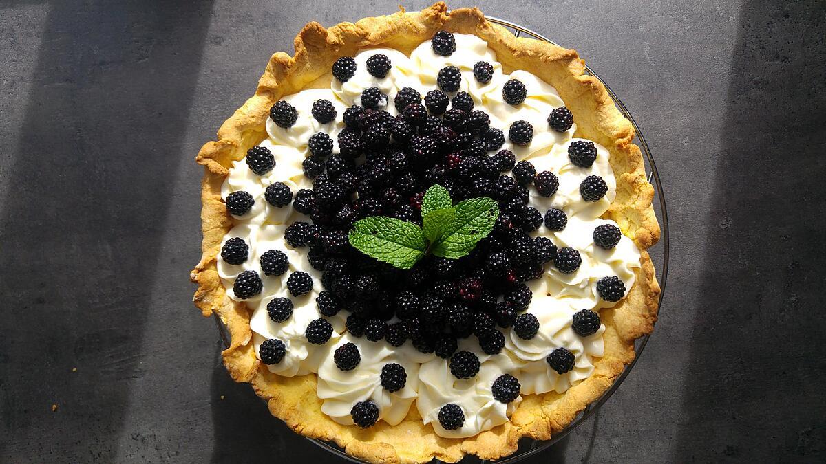 recette Tarte chantilly mascarpone aux mûres sauvages