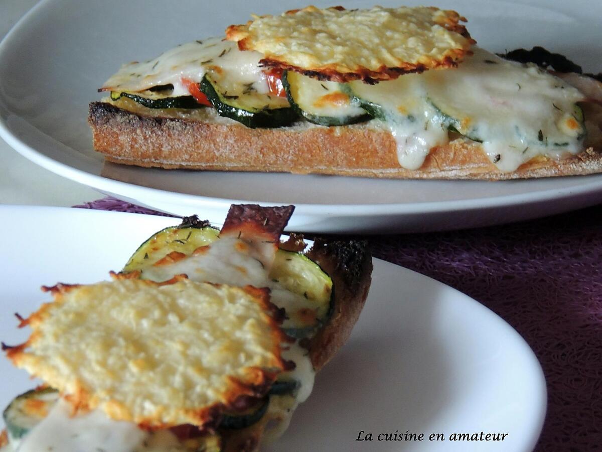 recette Bruschettas gourmandes et chips de fromage