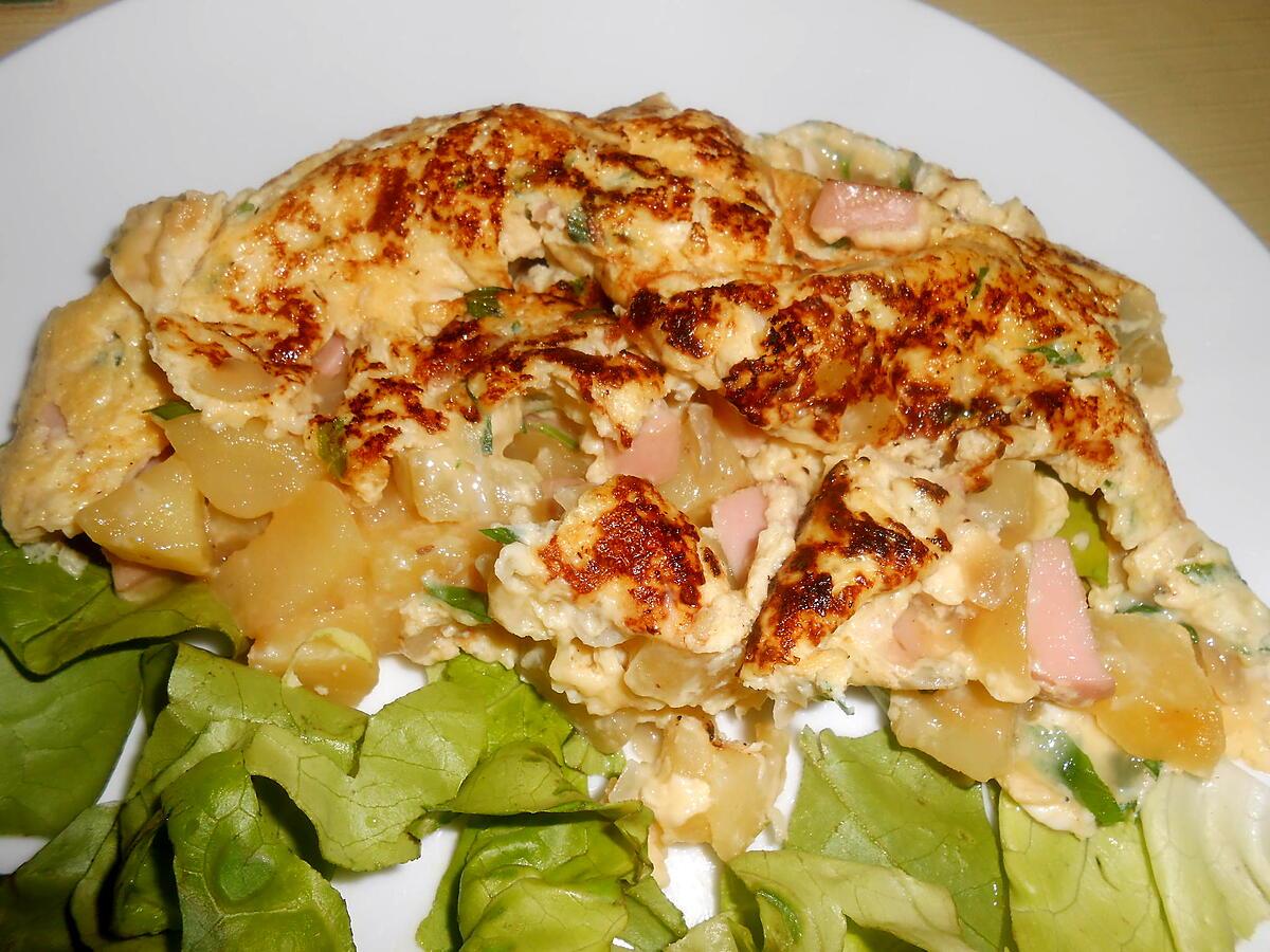 recette OMELETTE CAMPAGNARDE