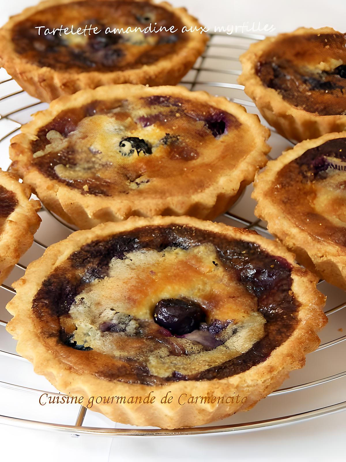 recette Tartelette amandine aux myrtilles