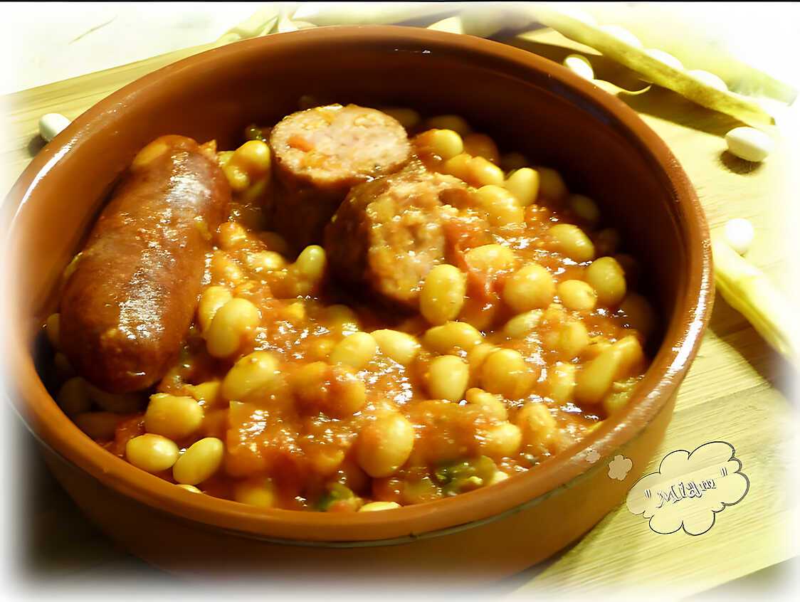 Cocos de Paimpol aux Diots et saucisse de Morteau