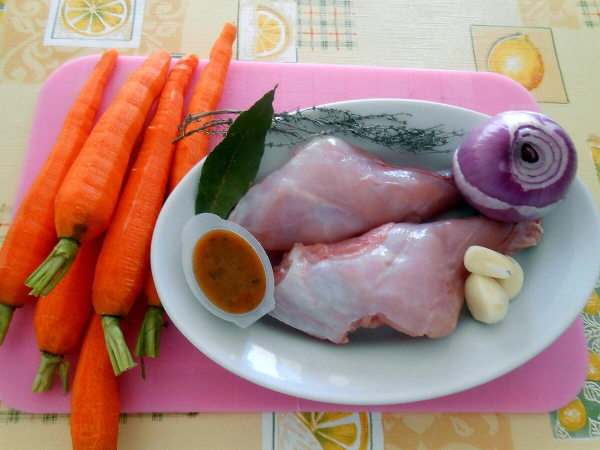 recette LAPIN AUX CAROTTES