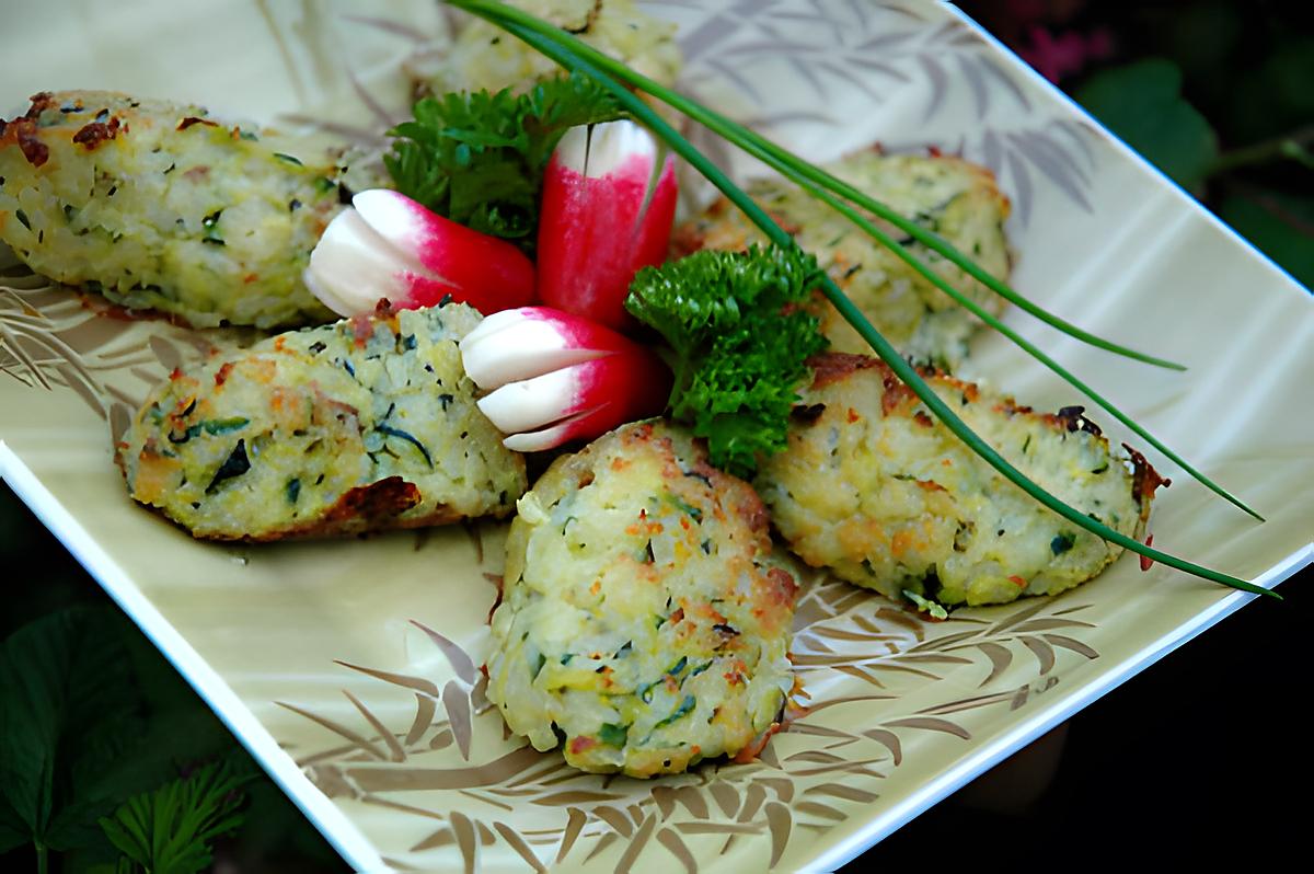 recette Quenelles de riz à la courgette