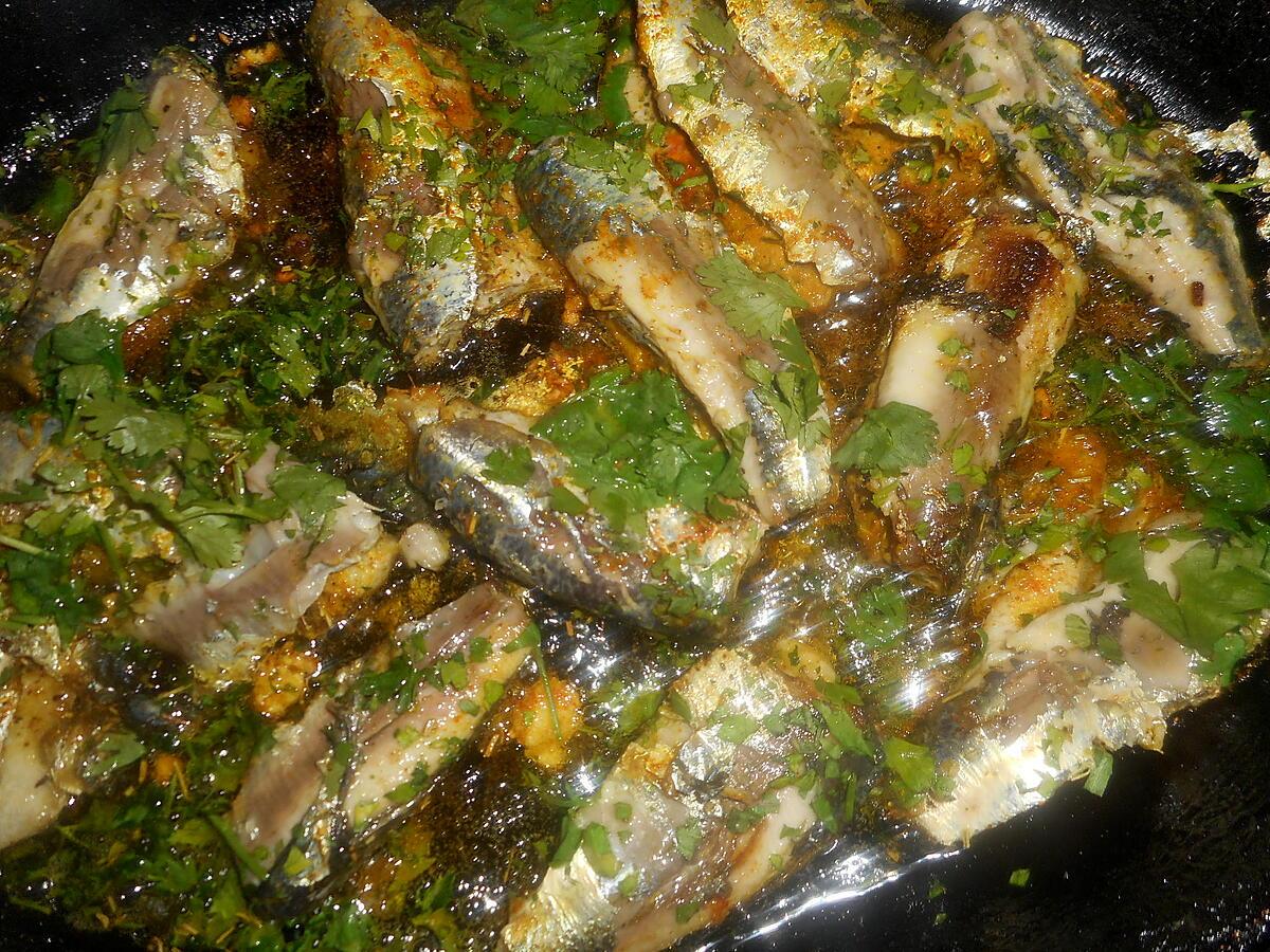 recette Filet de sardines a la marocaine