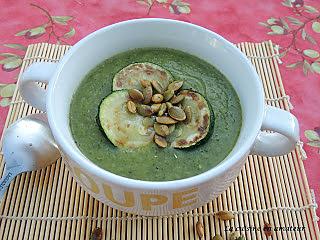 recette Velouté de courgettes et graines de courge