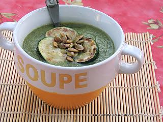 recette Velouté de courgettes et graines de courge