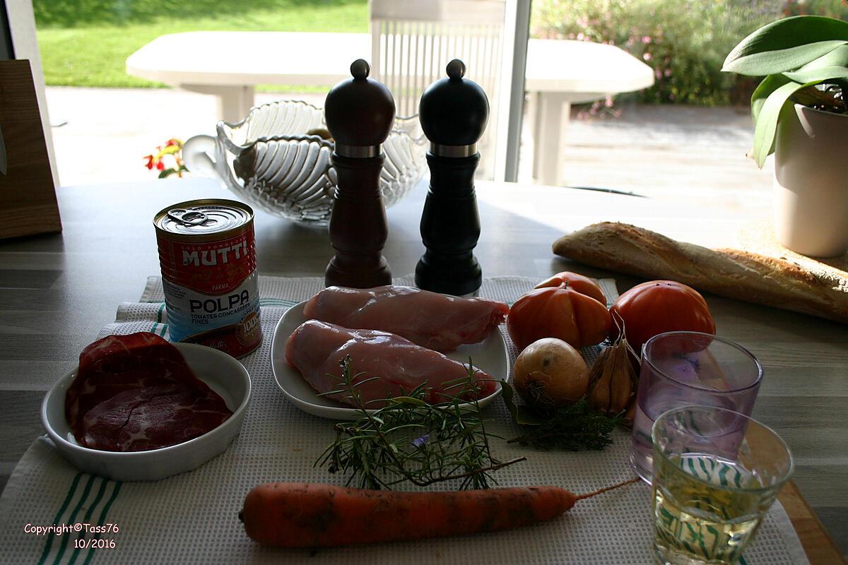 recette Cuisse de Lapin aux tomates Ail et Romarin
