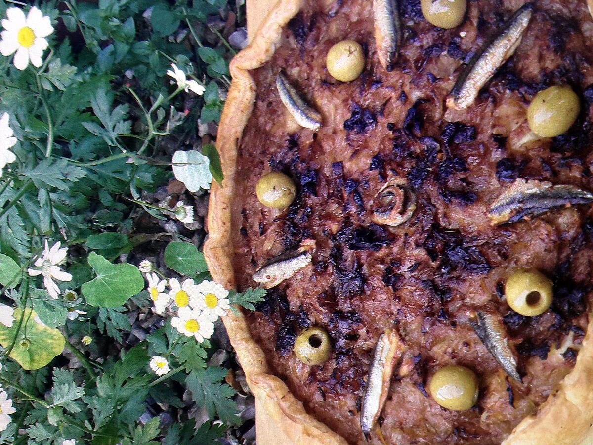 recette tarte à l'oignon façon pissaladière