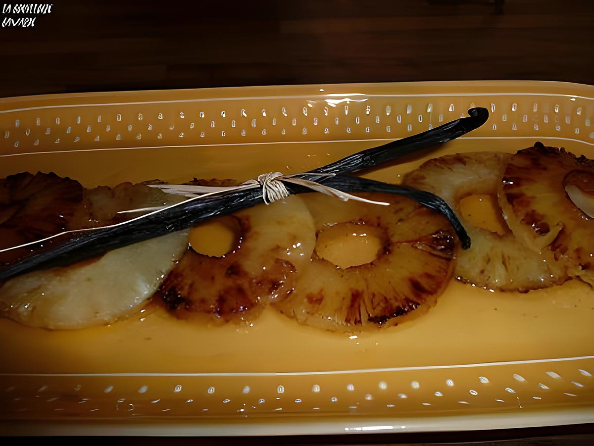 recette ananas à la vanille et au citron vert