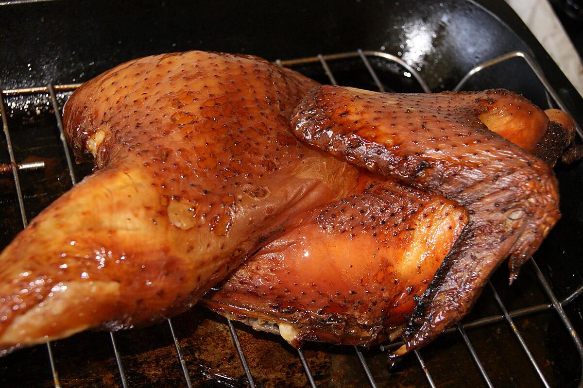 recette Poulet fumé rôti