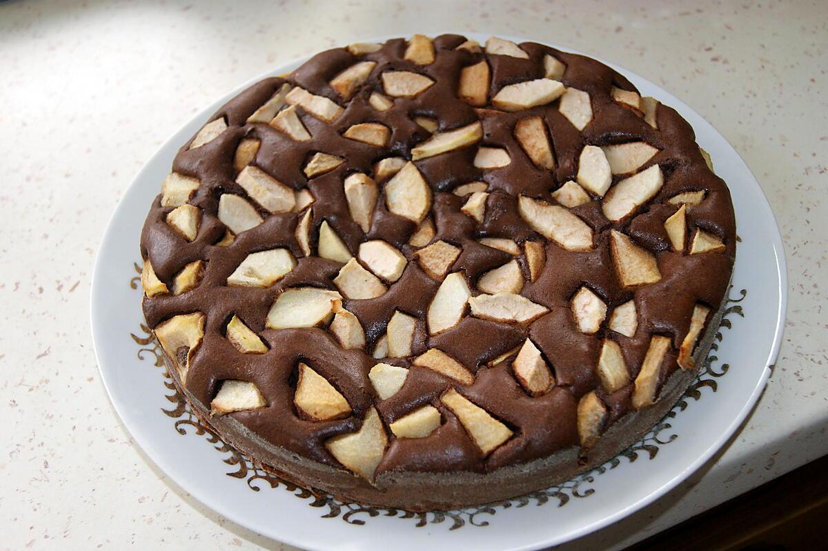 recette Gâteau poires/chocolat