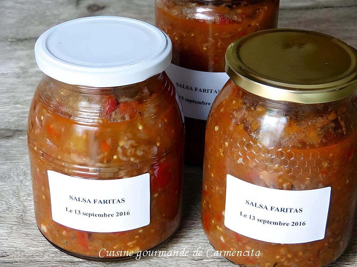 recette Conserves sauce salsa faritas