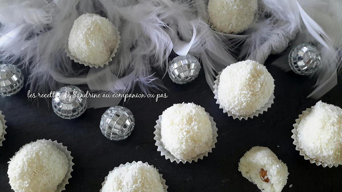 recette Bouchée noix de coco façon raffaello