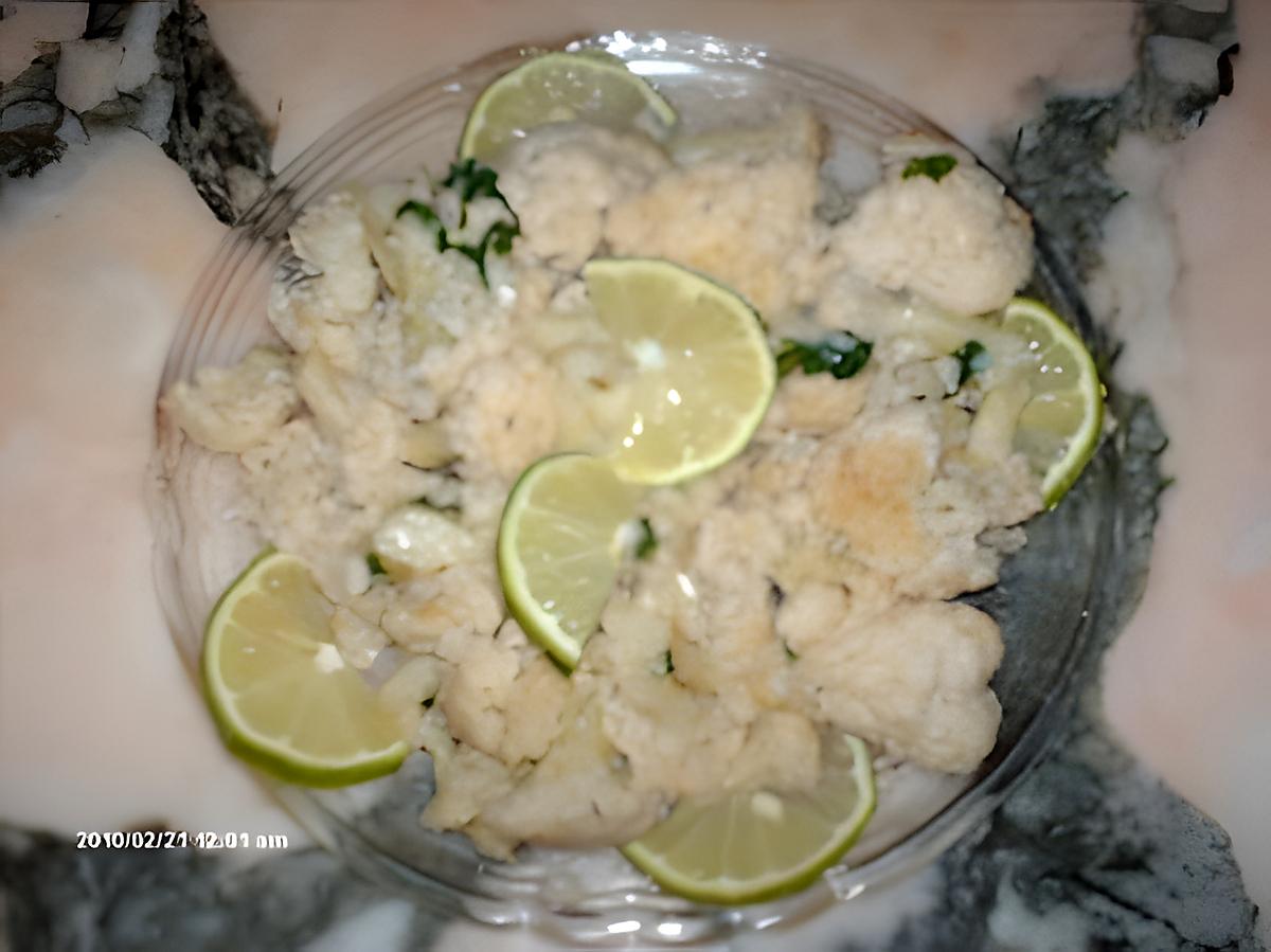 recette salade de chou-fleur au citron vert
