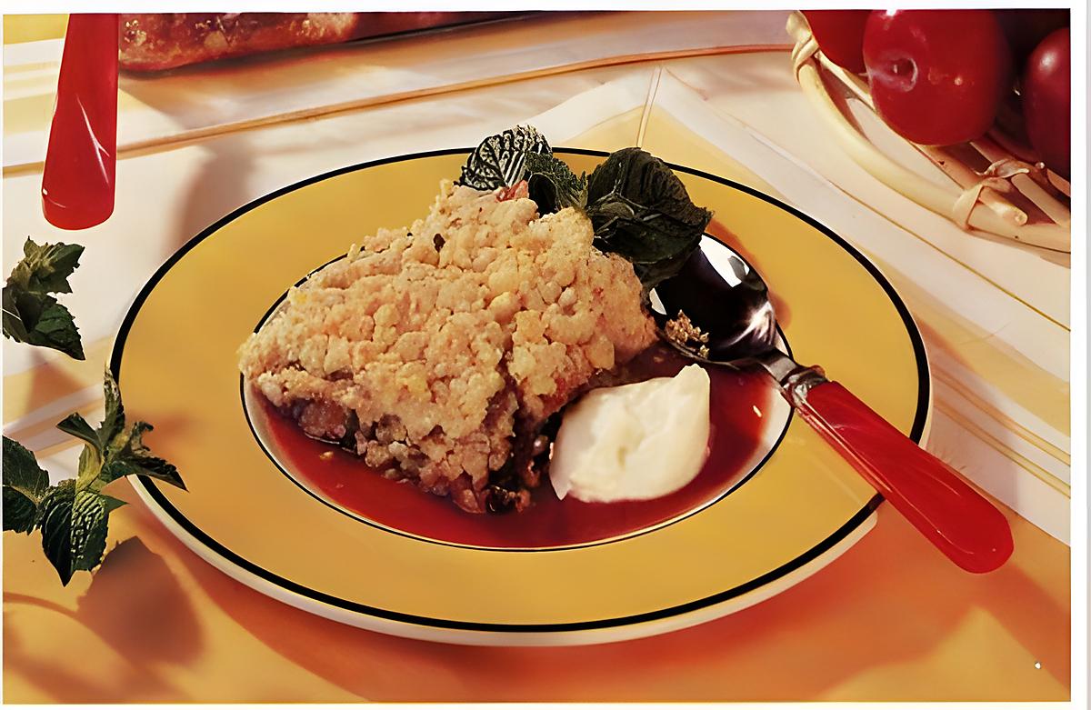 recette crumble aux prunes