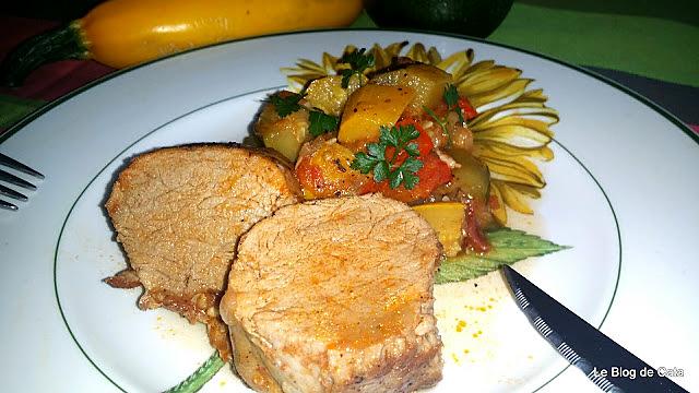 recette Filet mignon et ratatouille