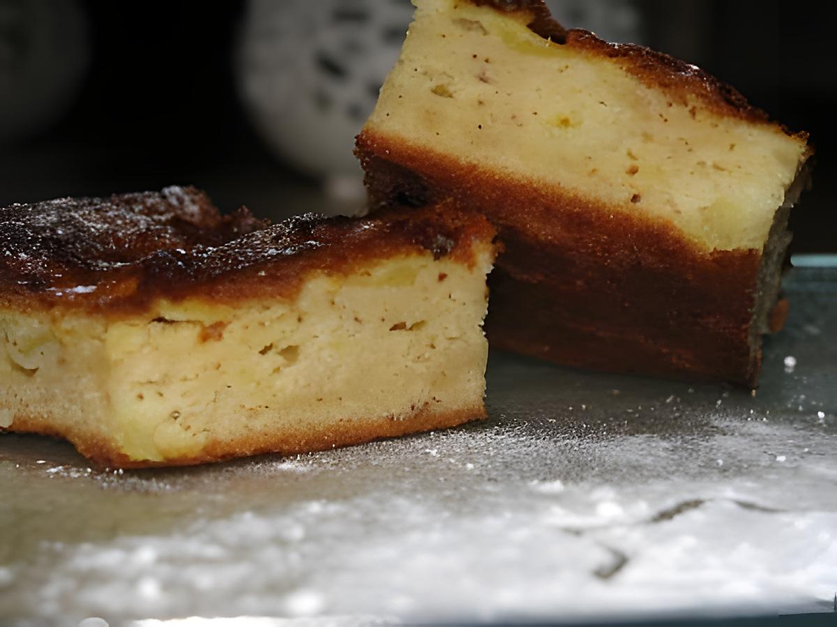 recette Gâteau-Clafoutis léger aux pommes et amandes