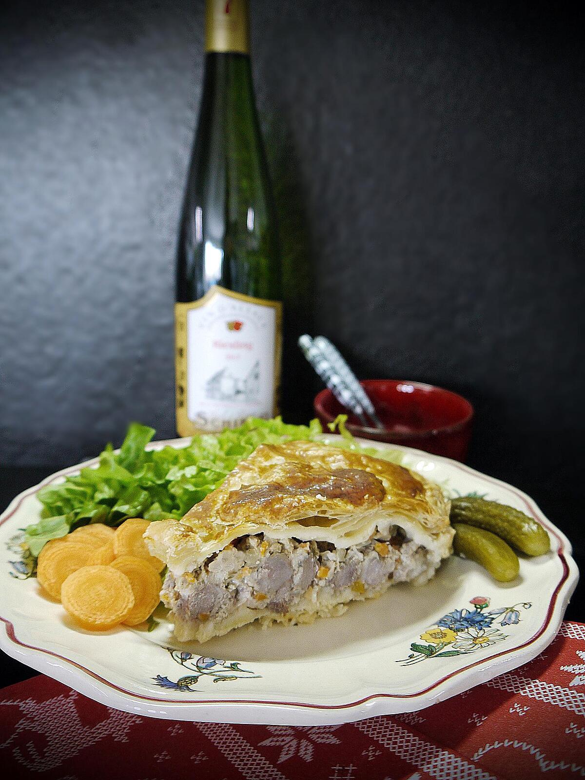 recette Tourte Alsacienne au Riesling