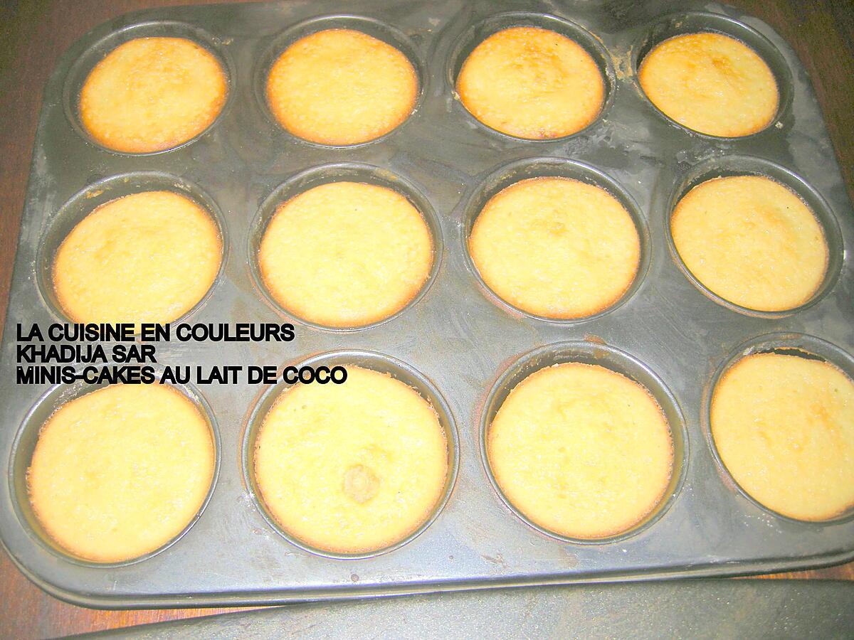 recette Minis-cakes au lait de coco