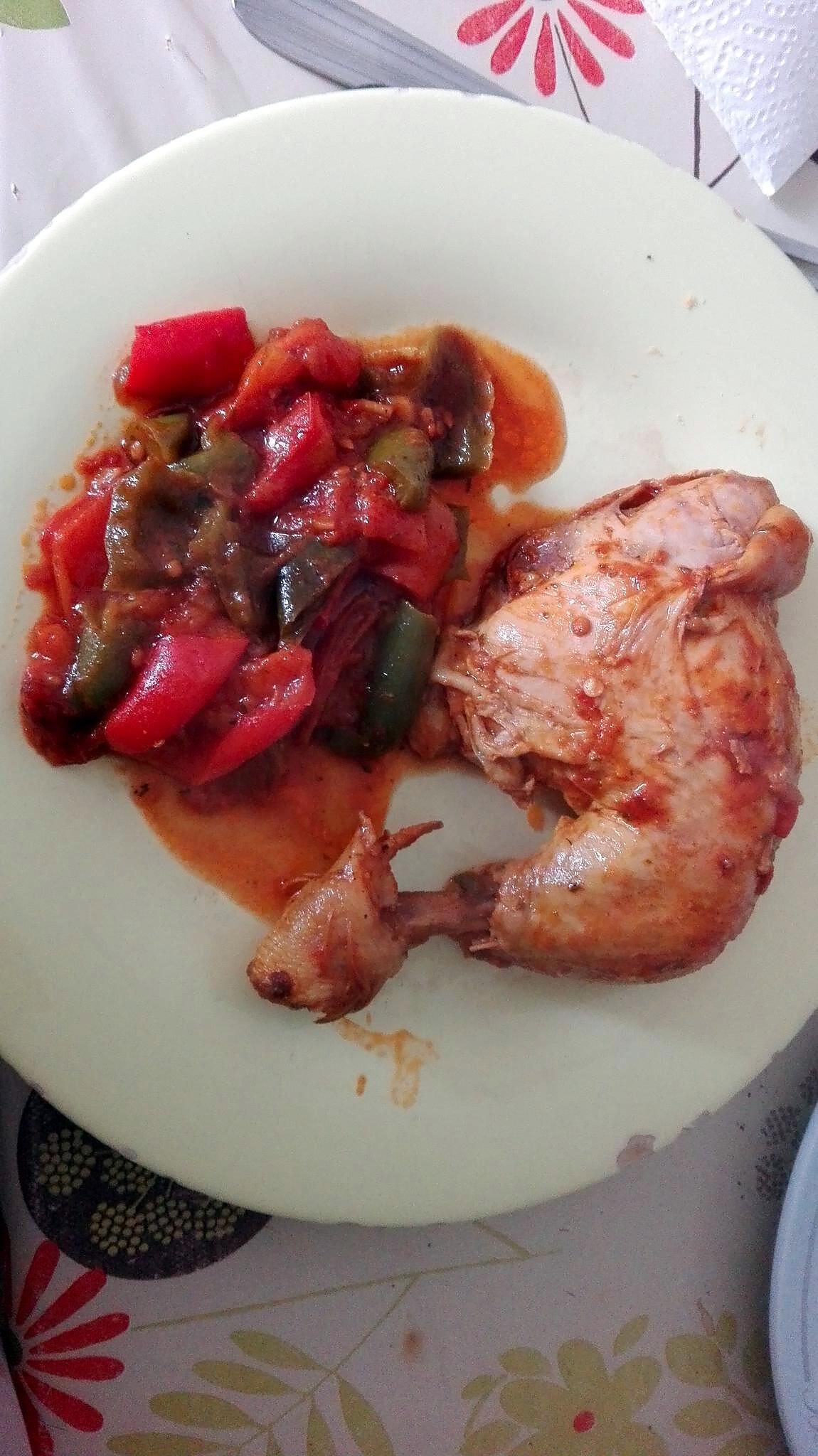 recette POULET BASQUAISE