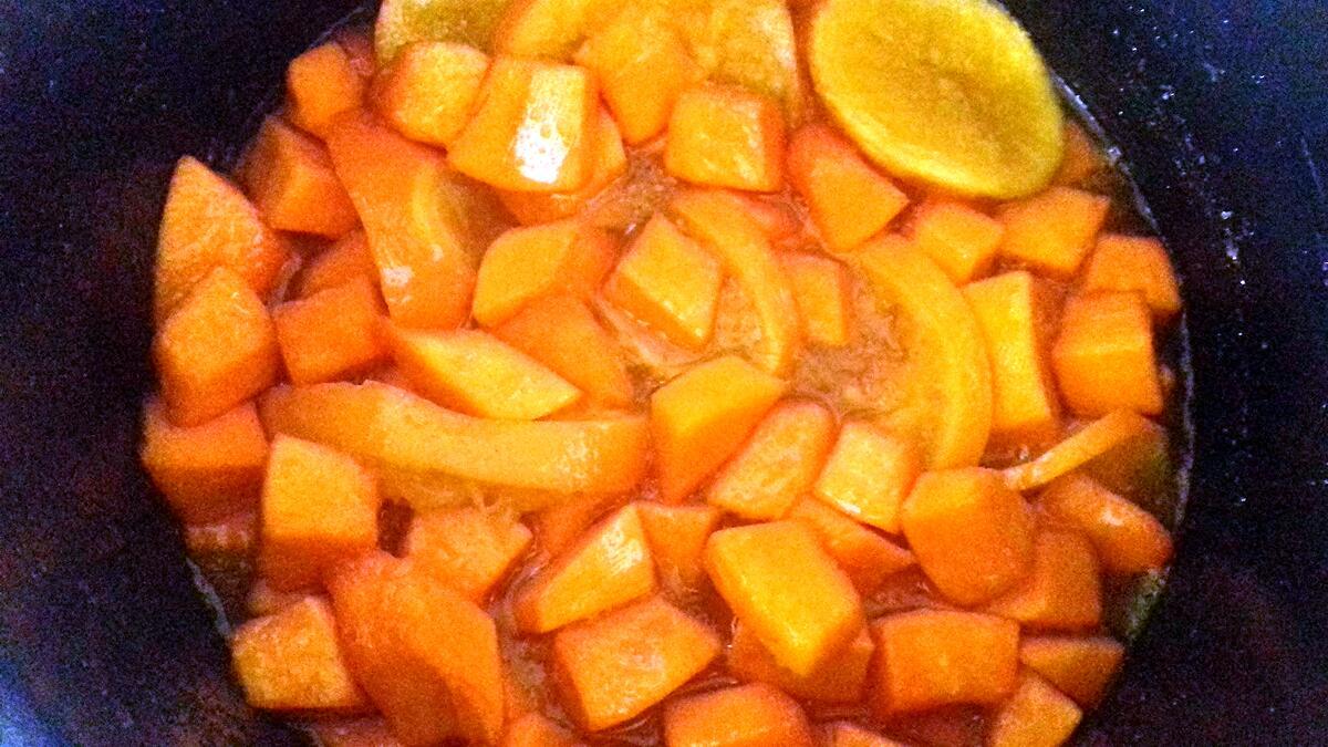 recette CONFITURE POTIMARRON / ORANGE dans le COOKEO